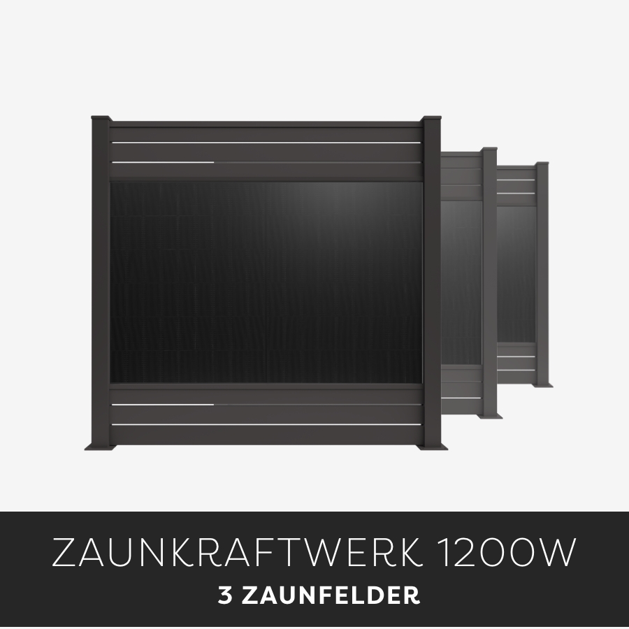 Zaunkraftwerk ALUNA 1200W (5,55m Länge)