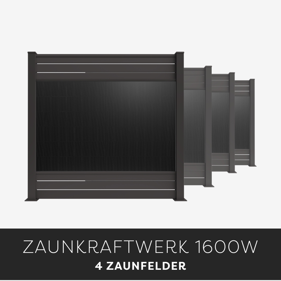 Zaunkraftwerk ALUNA 1600W (7,4m Länge)