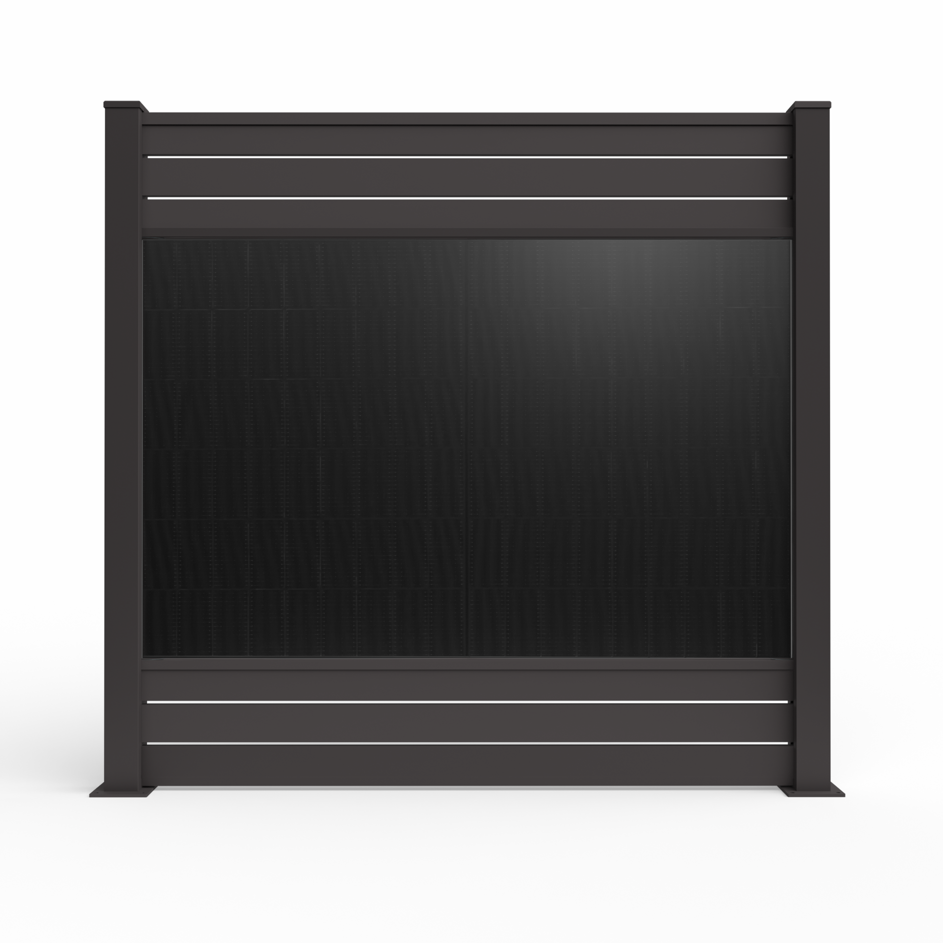 ALUNA Zaunfeld inkl. PV Modul 450W (ohne Abschlusspfosten)